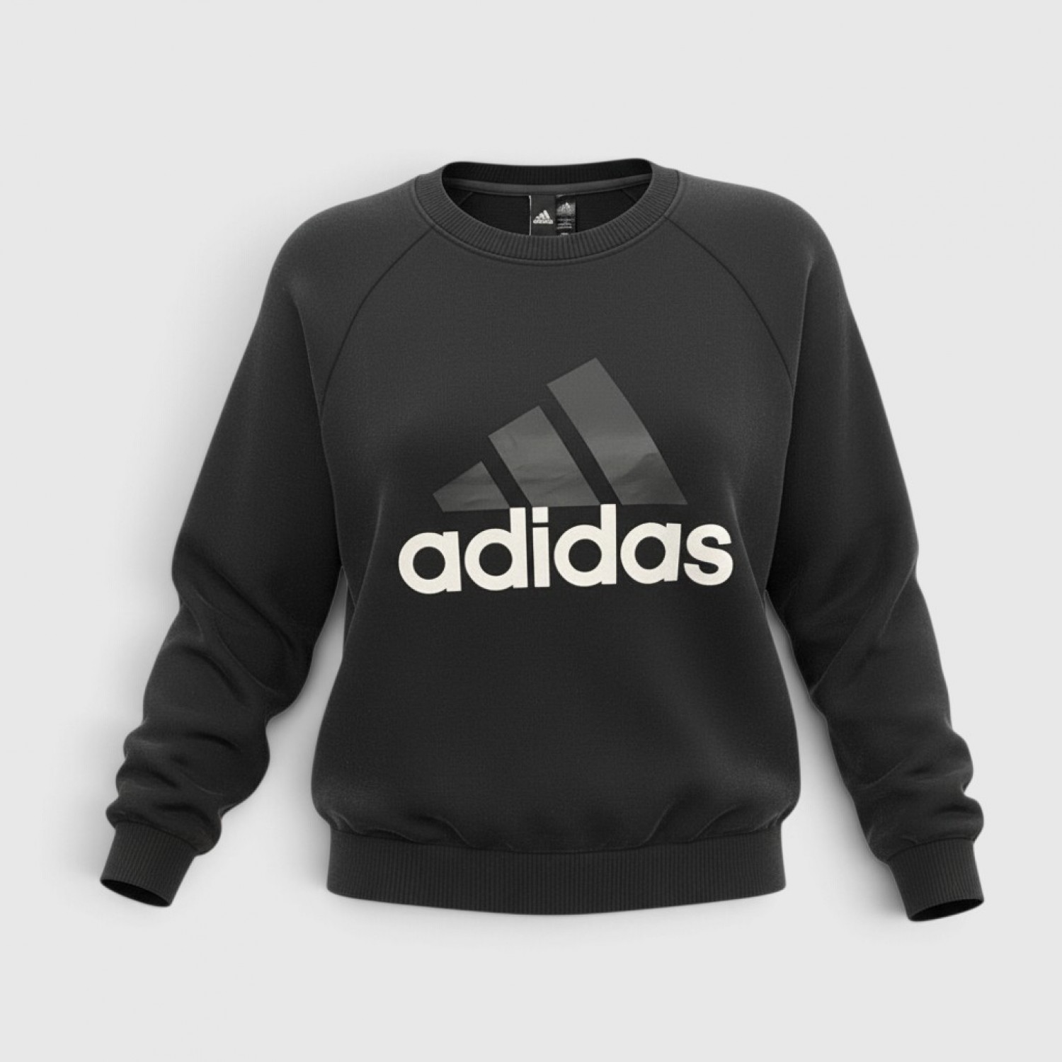 Adidas Essentials Logo Γυναικείο Φούτερ Μαύρο / Pre Owned